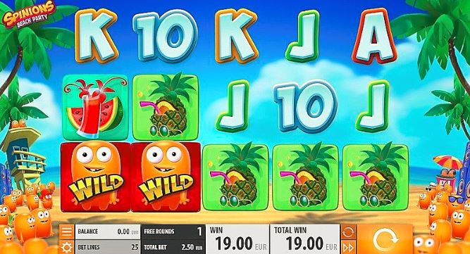 Play Spinions Beach Party and be a big winner
